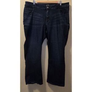 Lee‎ Riders Womens 22 W/S Dark Wash Denim Blue Jeans